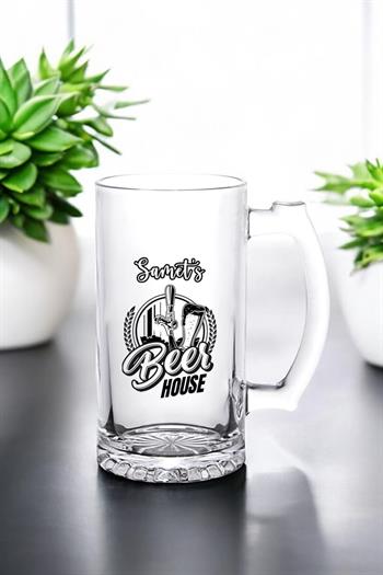 Sevgiliye Doğum Günü Hediyesi İsimli Bira Bardağı