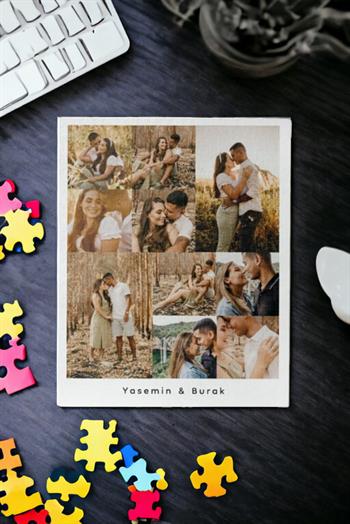 Sevgiliye Hediye 10 Fotoğraflı Kolaj Puzzle