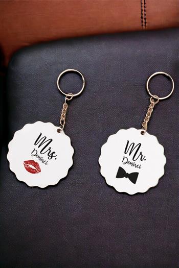 Sevgiliye Hediye Mr Mrs İkili Anahtarlık