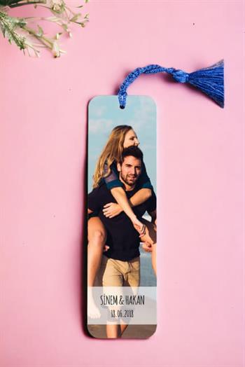 Sevgiliye Özel Fotoğraflı Kitap Ayracı