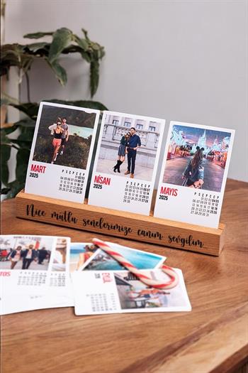 Sevgiliye Yeni Yıl Hediyesi Fotoğraflı Masaüstü Takvim