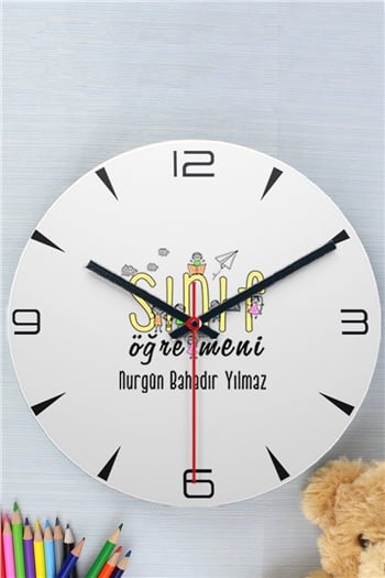 Sınıf Öğretmenine Öğretmenler Günü Hediyesi Duvar Saati