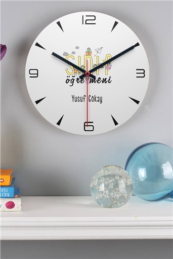 Sınıf Öğretmenine Öğretmenler Günü Hediyesi Duvar Saati