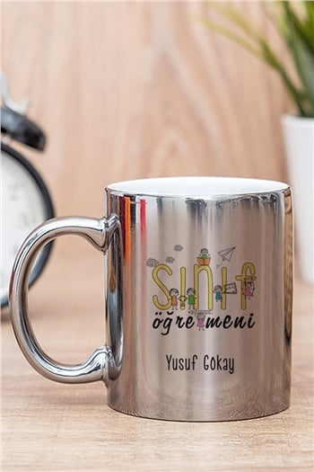 Sınıf Öğretmeni Gold - Silver Kupa Bardak