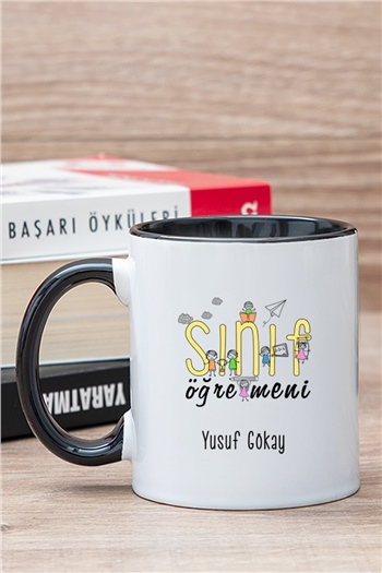 Sınıf Öğretmeni İçi Renkli Kupa Bardak