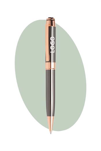 Şirket Logolu Gold Detaylı Lüks Promosyon Tükenmez Kalem 5141-A-Pİ