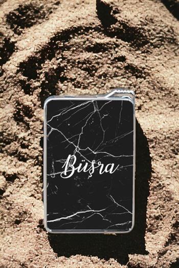 Siyah Mermer Desenli İsimli Çakmak