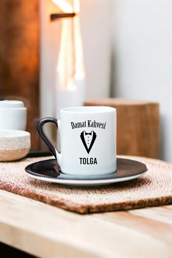 Smokin Tasarım Damat Renkli Türk Kahvesi Fincanı