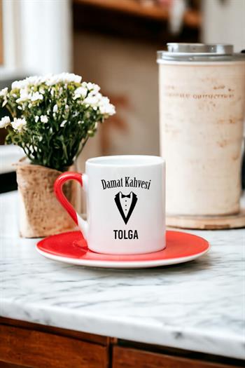 Smokin Tasarım Damat Renkli Türk Kahvesi Fincanı