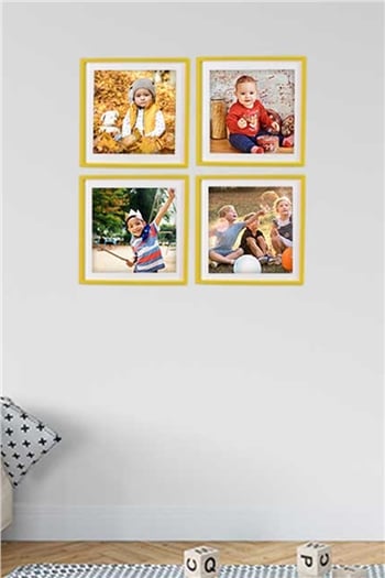 Sök Tak 3lü Sarı Kare Çerçeve
