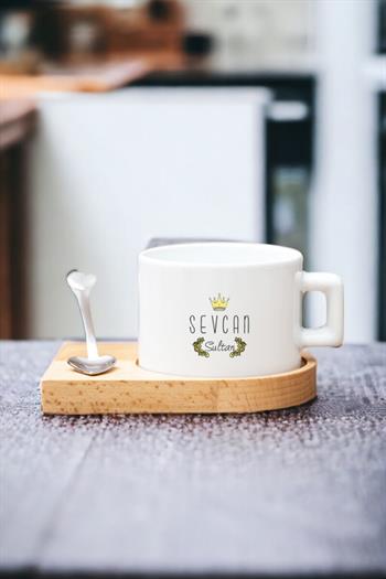 Sultan Tasarım Ahşap Altlıklı Fincan