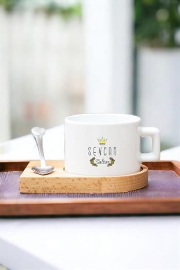 Sultan Tasarım Ahşap Altlıklı Fincan