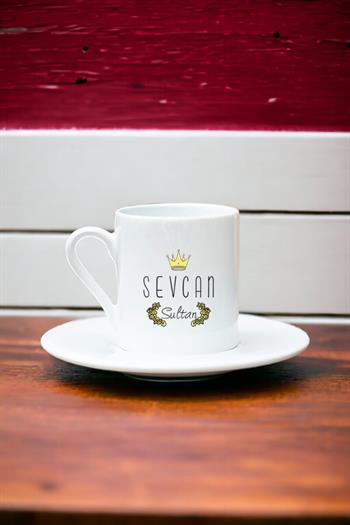 Sultan Tasarım Beyaz Türk Kahvesi Fincanı