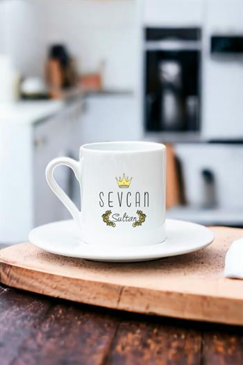 Sultan Tasarım Beyaz Türk Kahvesi Fincanı