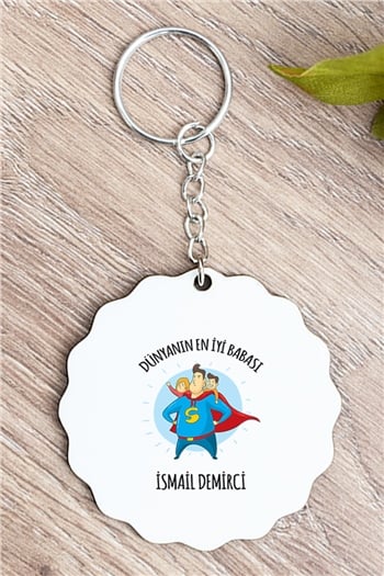 Süper Baba Tasarım Anahtarlık