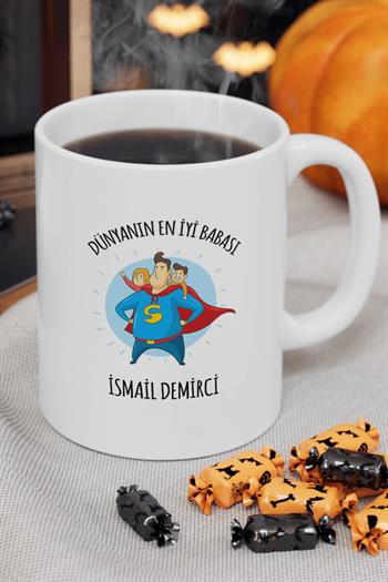 Süper Babalara Hediye Kişiye Özel Kupa Bardak