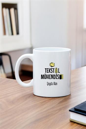 Tekstil Mühendisi Beyaz Kupa Bardak