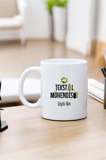 Tekstil Mühendisi Beyaz Kupa Bardak