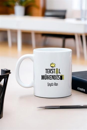 Tekstil Mühendisi Beyaz Kupa Bardak