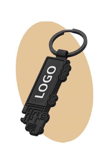 Tır Şeklinde Siyah Metal Anahtarlık 5204-PETK