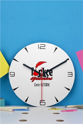 Türkçe Öğretmenine Öğretmenler Günü Hediyesi Duvar Saati