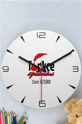 Türkçe Öğretmenine Öğretmenler Günü Hediyesi Duvar Saati