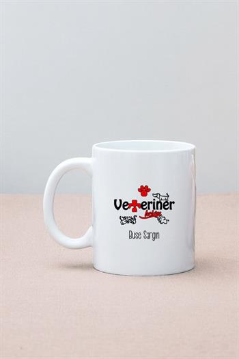 Veteriner Hekimine Hediye Beyaz Kupa Bardak