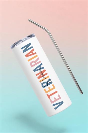 Veteriner Hekimine Hediye İsme Özel Çelik Termos Bardak