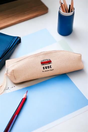 Vosvos Minibüs Tasarım Keten Bez Kalemlik