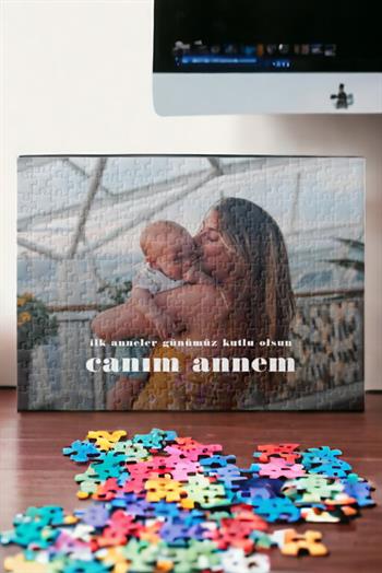 Yeni Anneye İlk Anneler Günü Hediyesi Fotoğraflı Puzzle