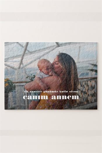 Yeni Anneye İlk Anneler Günü Hediyesi Fotoğraflı Puzzle