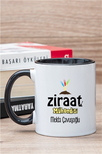 Ziraat Mühendisi İçi Renkli Kupa Bardak