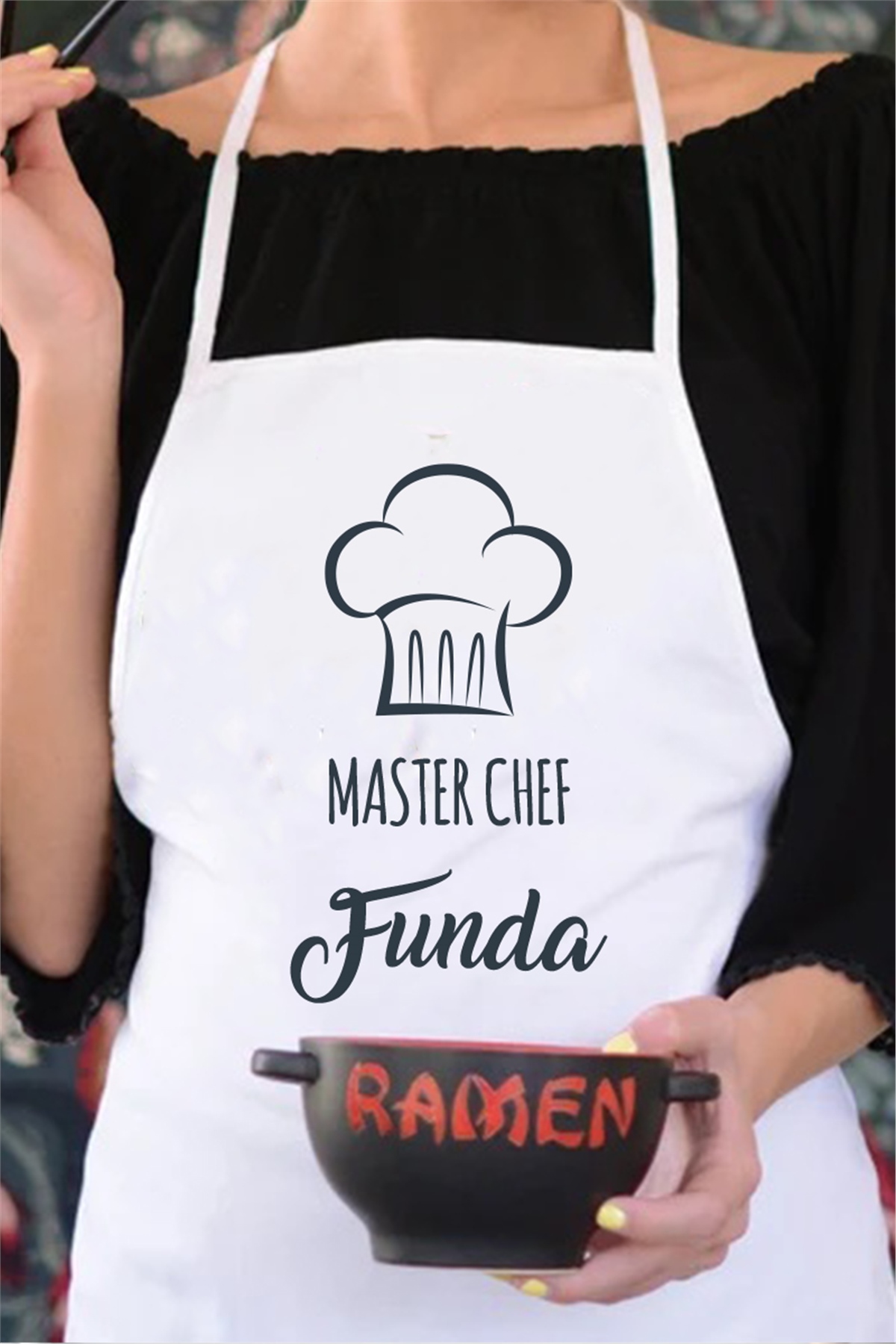 Master Chef Tasarım İsme Özel Mutfak Önlüğü | Hediye Dükkanı