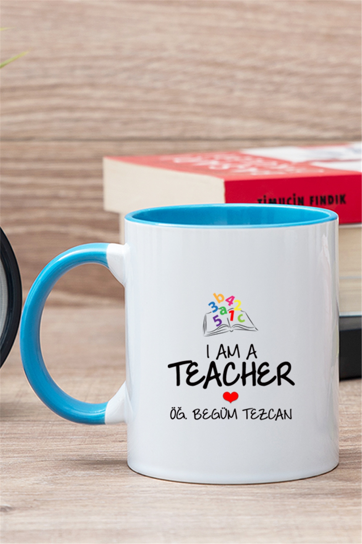 Öğretmen İçi Renkli Kupa Bardak | Hediye Dükkanı