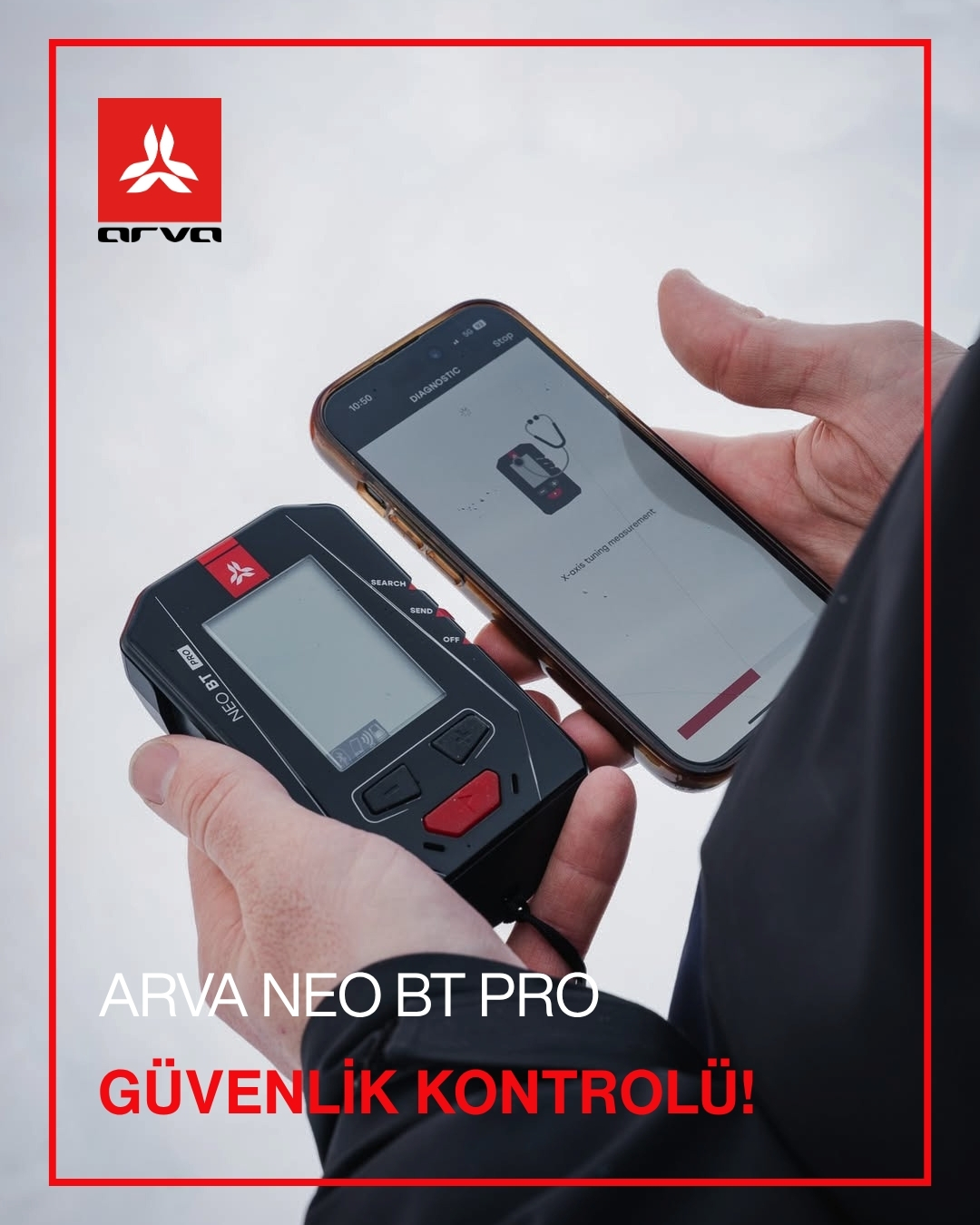 ARVA NEO BT PRO ZORUNLU GÜVENLİK KONTROLÜ