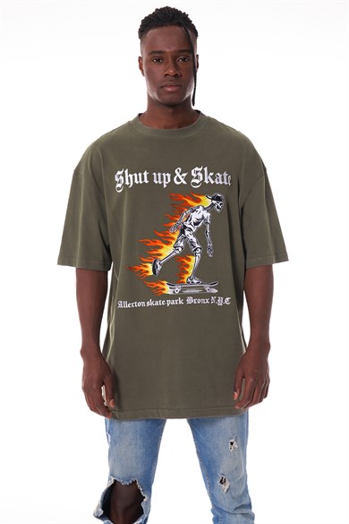 Burning Man Khaki T-shirt