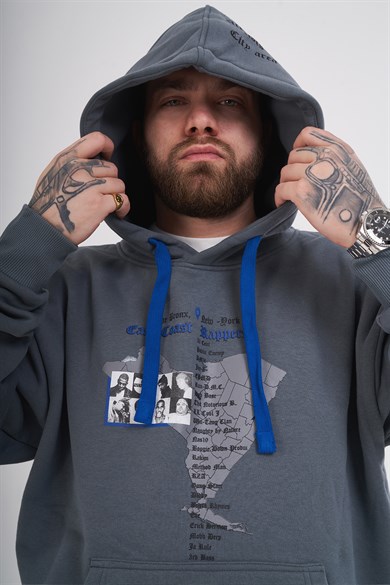 Ghetto Off Limits - Eastside Hoodie Anthracite
