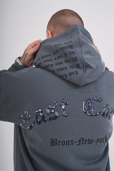 Ghetto Off Limits - Eastside Hoodie Anthracite