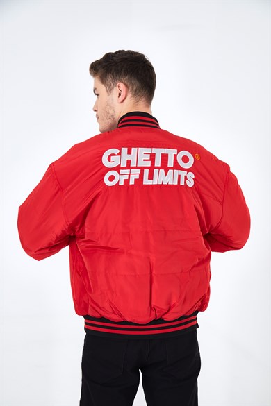 Ghetto Off Limits -  Bomber Coat Double Side Black/Red