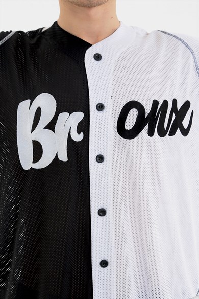 Ghetto Off Limits - Bronx Siyah&Beyaz Beyzbol Forması