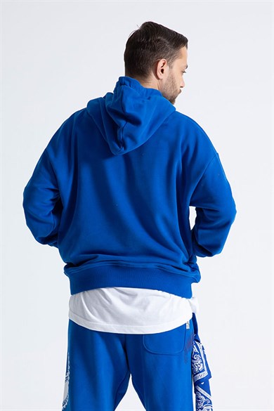 Ghetto Off Limits - Paisley Hoodie Blue