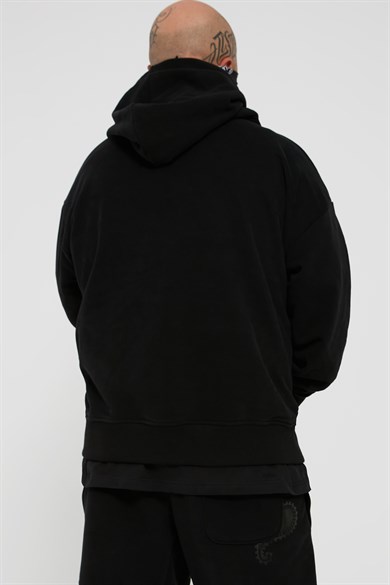 Ghetto Off Limits - Paisley Hoodie Black