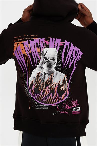 NO FACE NO CASE OVERSIZE UNISEX HOODIE