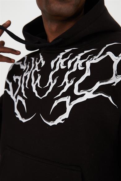 SILVER OVERSIZE UNISEX HOODIE