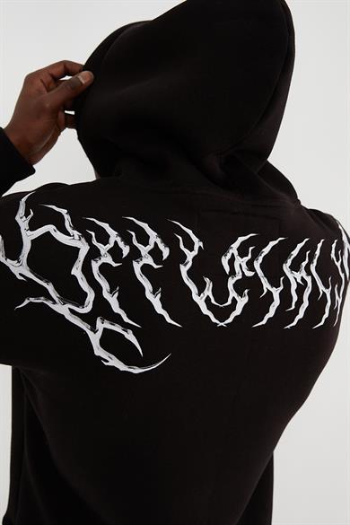 SILVER OVERSIZE UNISEX HOODIE