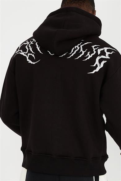 SILVER OVERSIZE UNISEX HOODIE