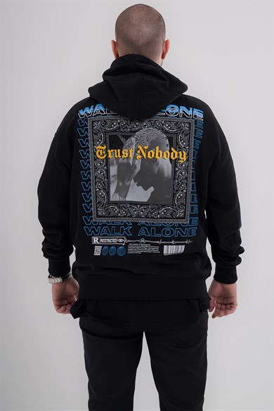 Ghetto Off Limits - Trust Nobody Hoodie Black