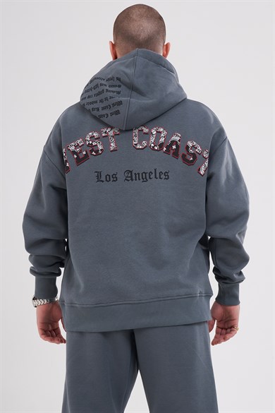 Ghetto Off Limits - Westside Hoodie Anthracite