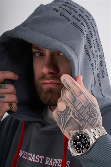 Ghetto Off Limits - Westside Hoodie Anthracite