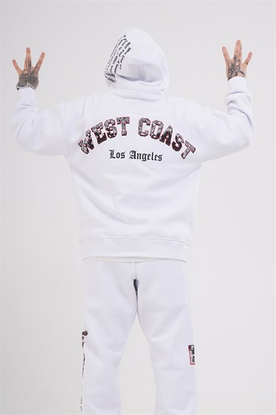 Ghetto Off Limits - Westside Hoodie White